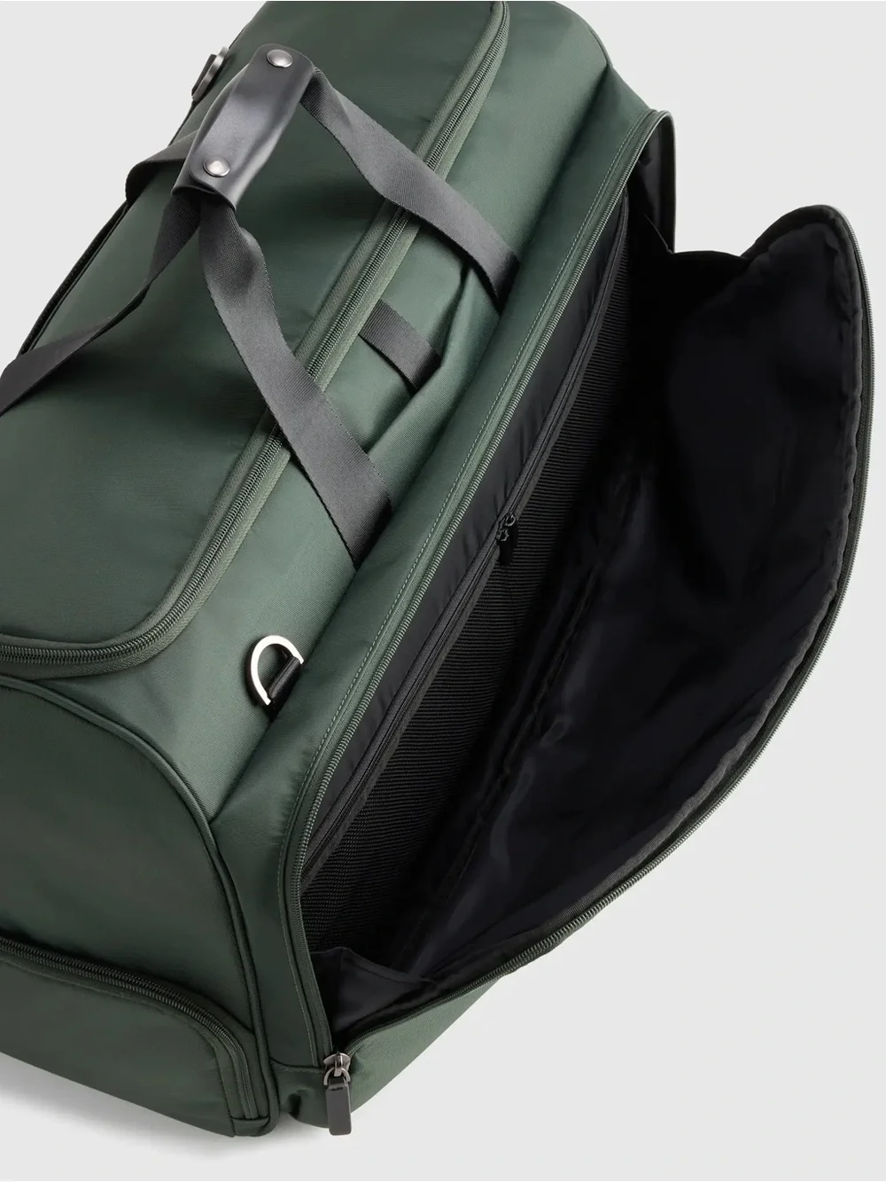 Quince Voyage Nylon Garment Duffle Dark Green NWT 2in1 Carry On Travel Bag